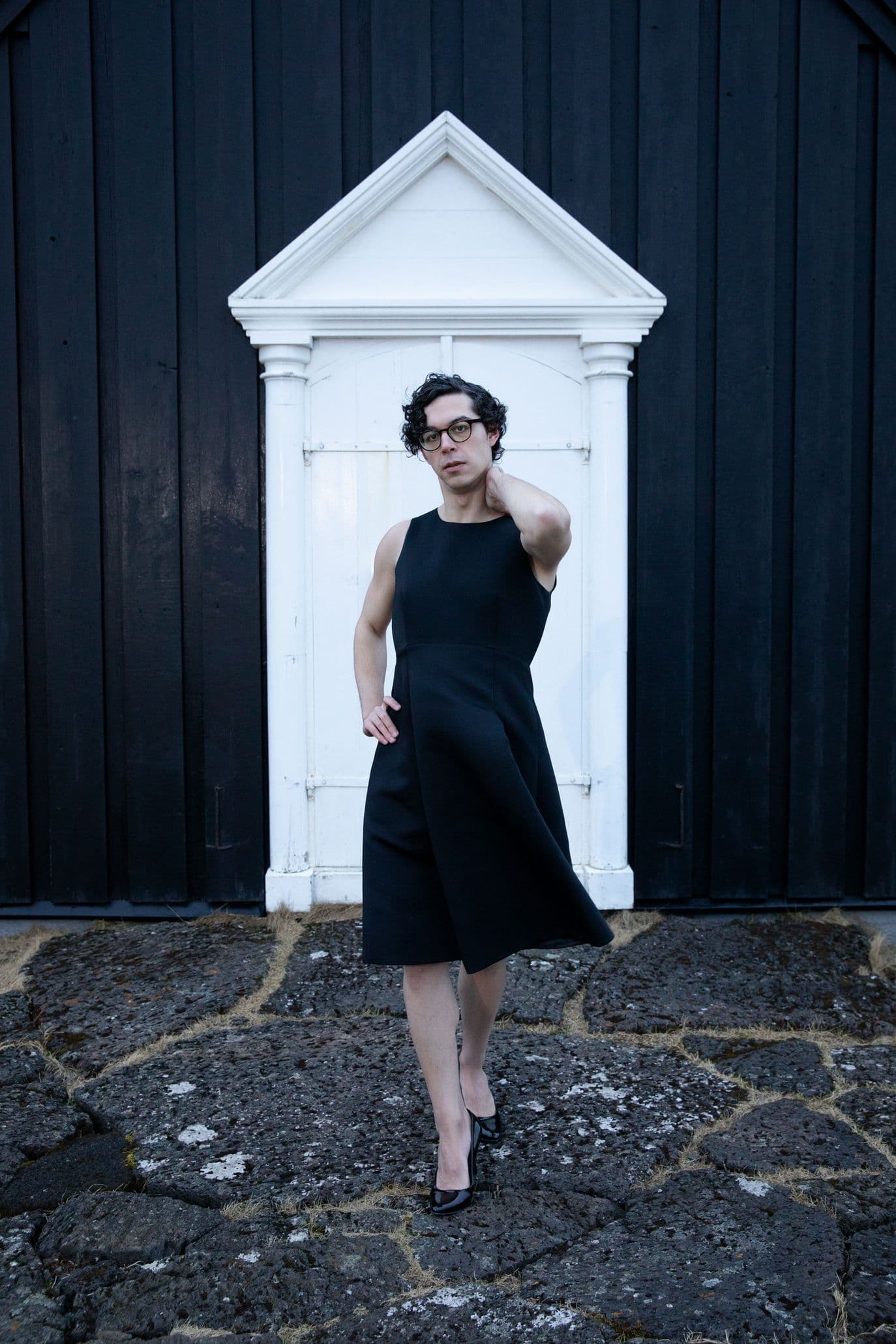 Walking through the church door